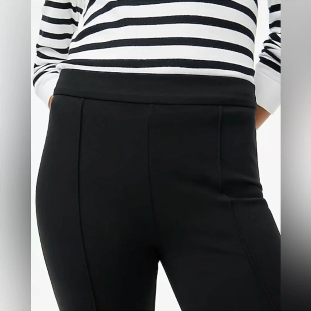 NWT J. Crew Women’s Stretch Crop Flare Ponte Pant Sz 2 rip and broken zipper